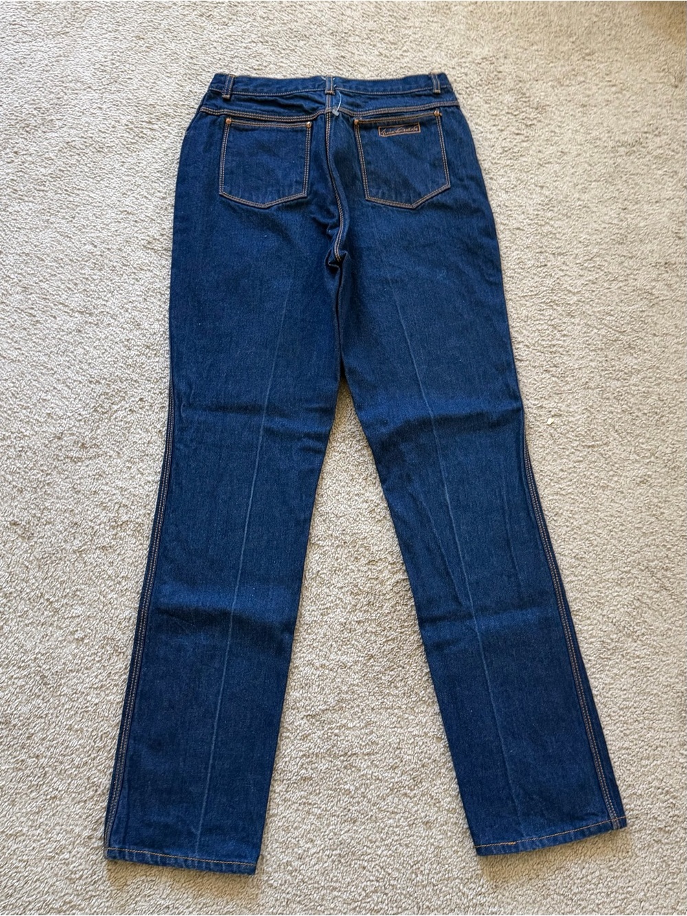 VTG ~ 1970s ~ Gloria Vanderbilt ~ High-Waisted Straight Cut Jeans ~ Size 16 - Picture 2 of 7